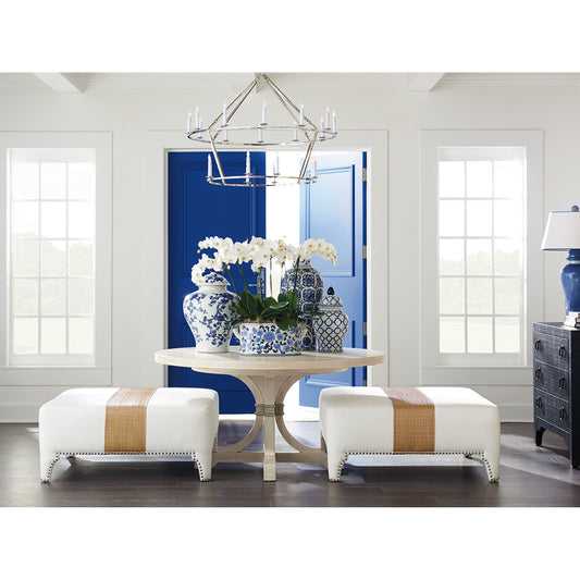 Magnolia Round Dining Table by Barclay Butera. Made from unique in a traditional style.