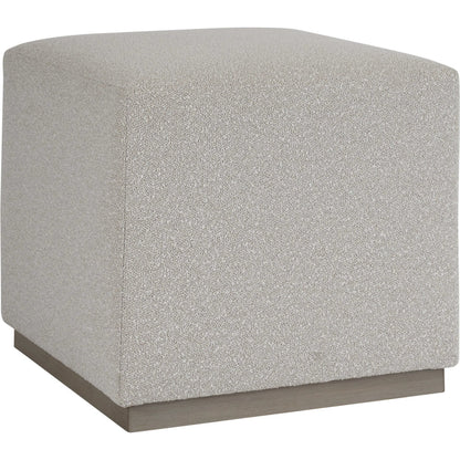 Colby Ottoman by Barclay Butera. Made from mahogany, fabric in a transitional style.