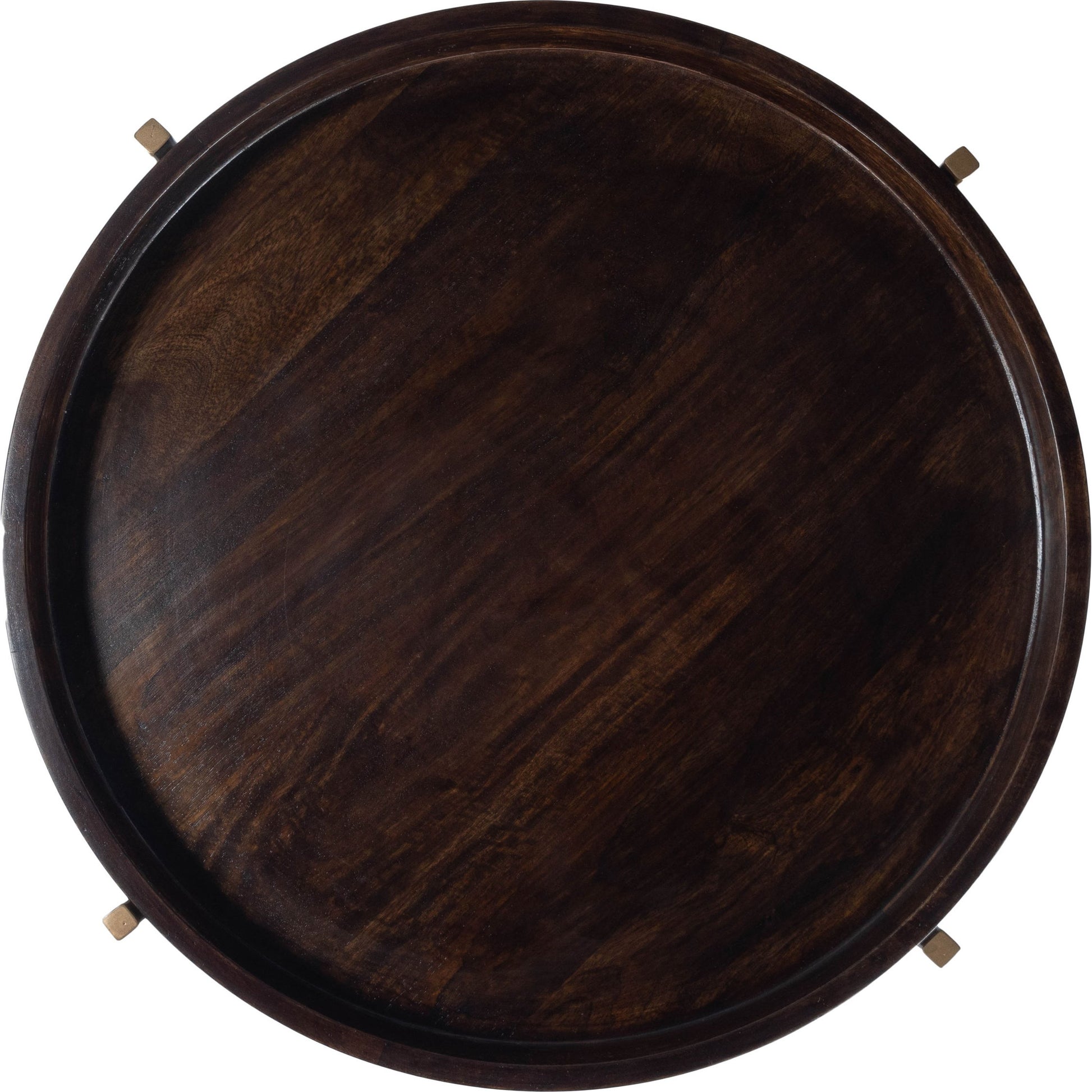 Damirra Accent Table by Butler Specialty Company in dark brown and butler loft. Made from mango wood, iron in a rustic style.