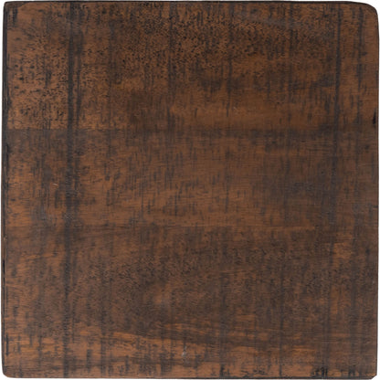 Gulnaria Accent Table by Butler Specialty Company in natural wood and butler loft. Made from mango wood solids, iron, powder coat in a modern style.