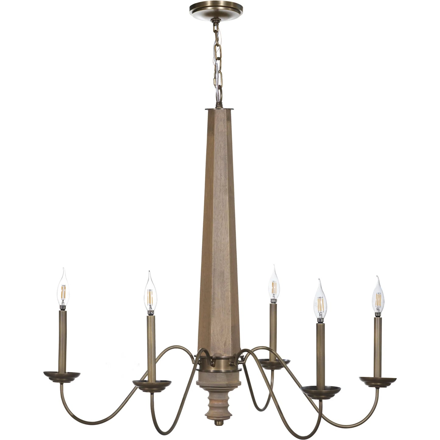 001 SI-2445086 | Primary Silo | Dinner 5-Light Chandelier by Varaluz in heritage bronze. Made from unique in a modern style.