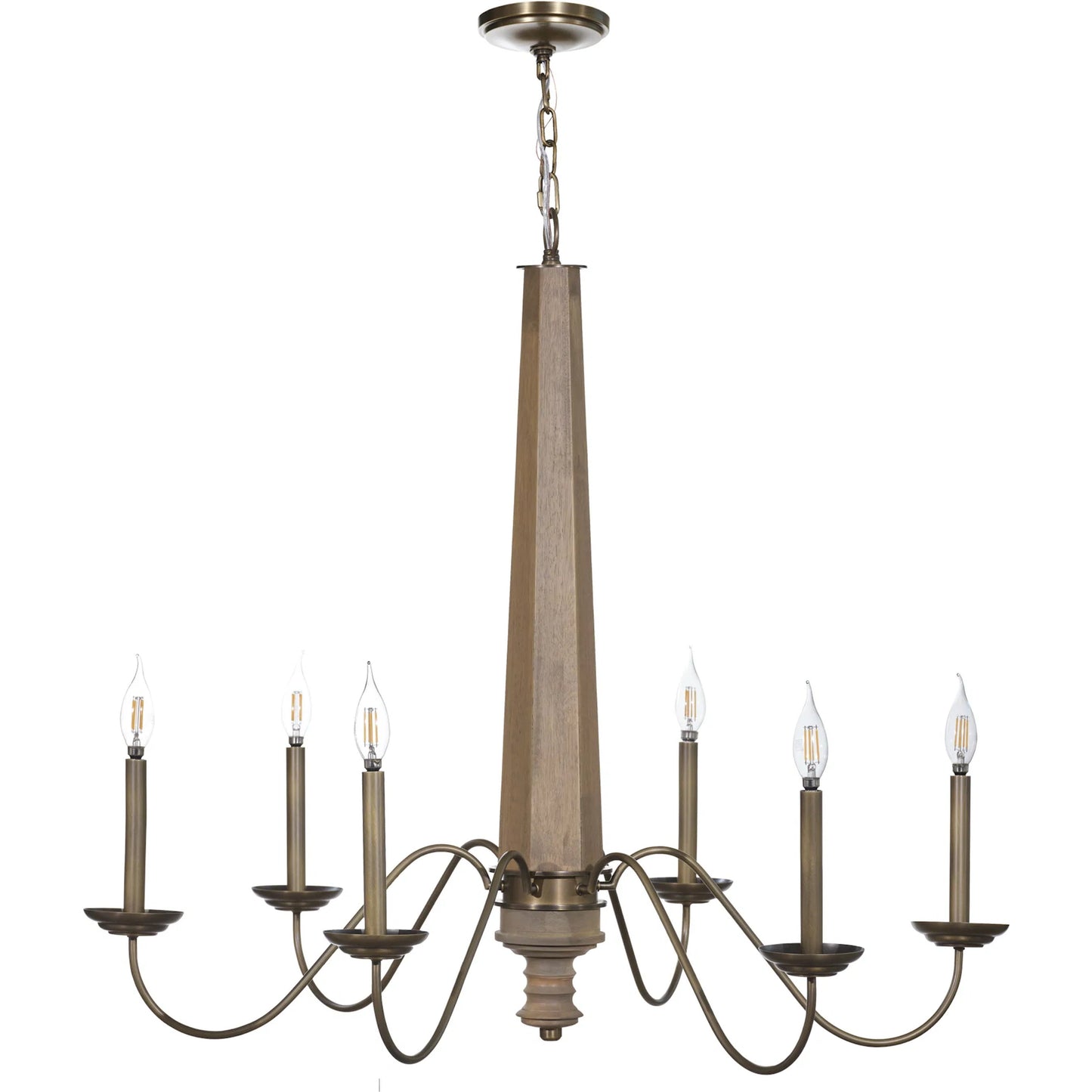 001 SI-2445087 | Primary Silo | Dinner 6-Light Chandelier by Varaluz in heritage bronze. Made from unique in a modern style.