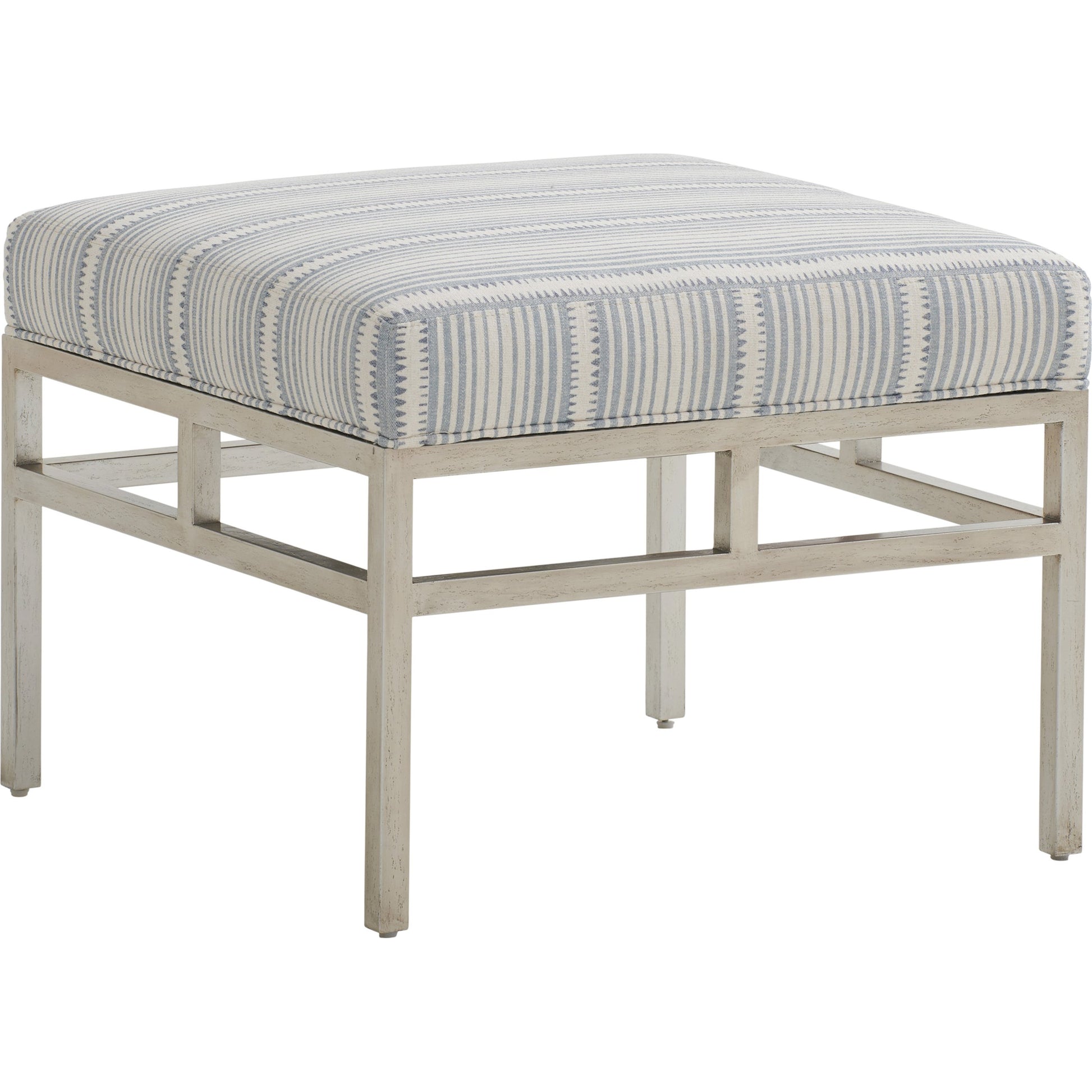 Lucca Metal Ottoman by Lexington. Made from unique in a coastal style.