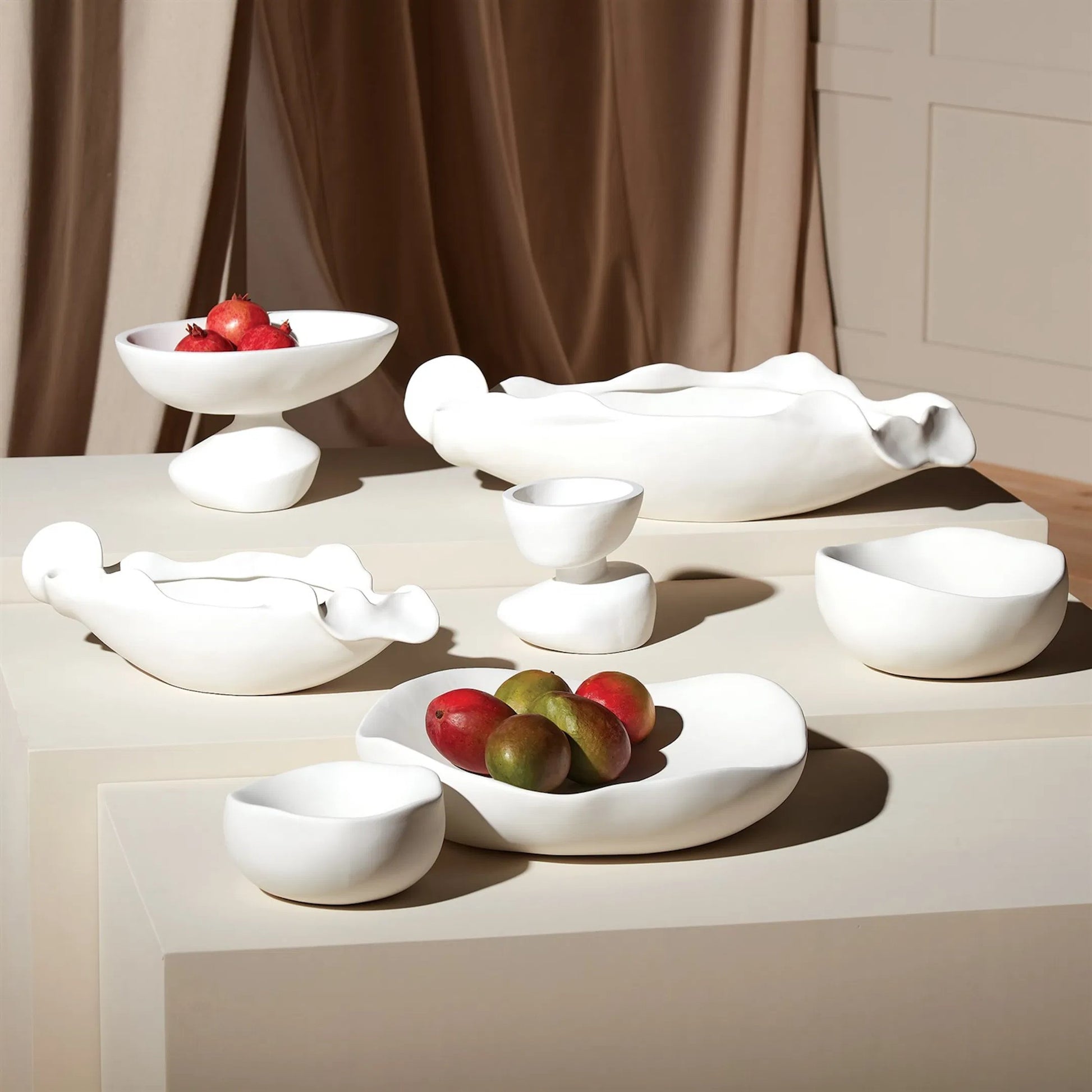 Free Form Organic Bowl by Global Views. Made from ceramic in a modern style.