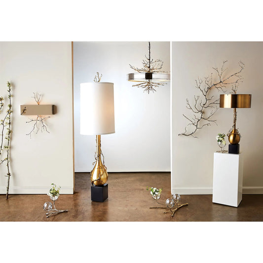 001 SR-702267 | Lifestyle | Twig Pendant by Global Views. Made from iron, brass, glass in a eclectic & global style.