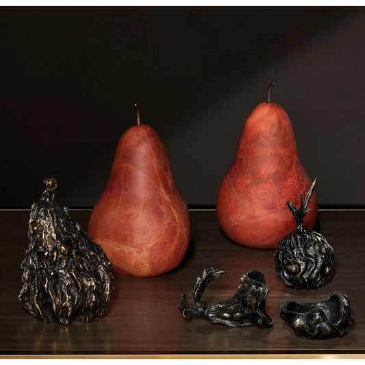 001 SR-827946,SR-827947 | Additional Silo | Poire by Global Views. Made from alabaster in a eclectic & global style.