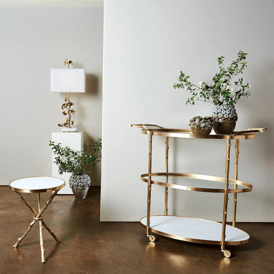 Arbor Bar Cart by Global Views. Made from unique in a transitional style.