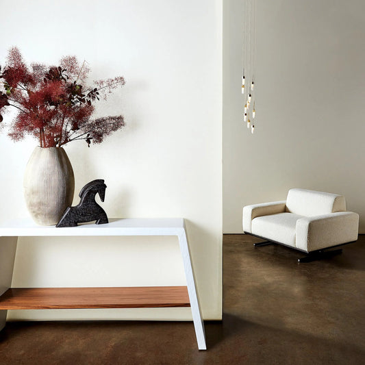 Eddy Console by Global Views. Made from resin in a modern style.