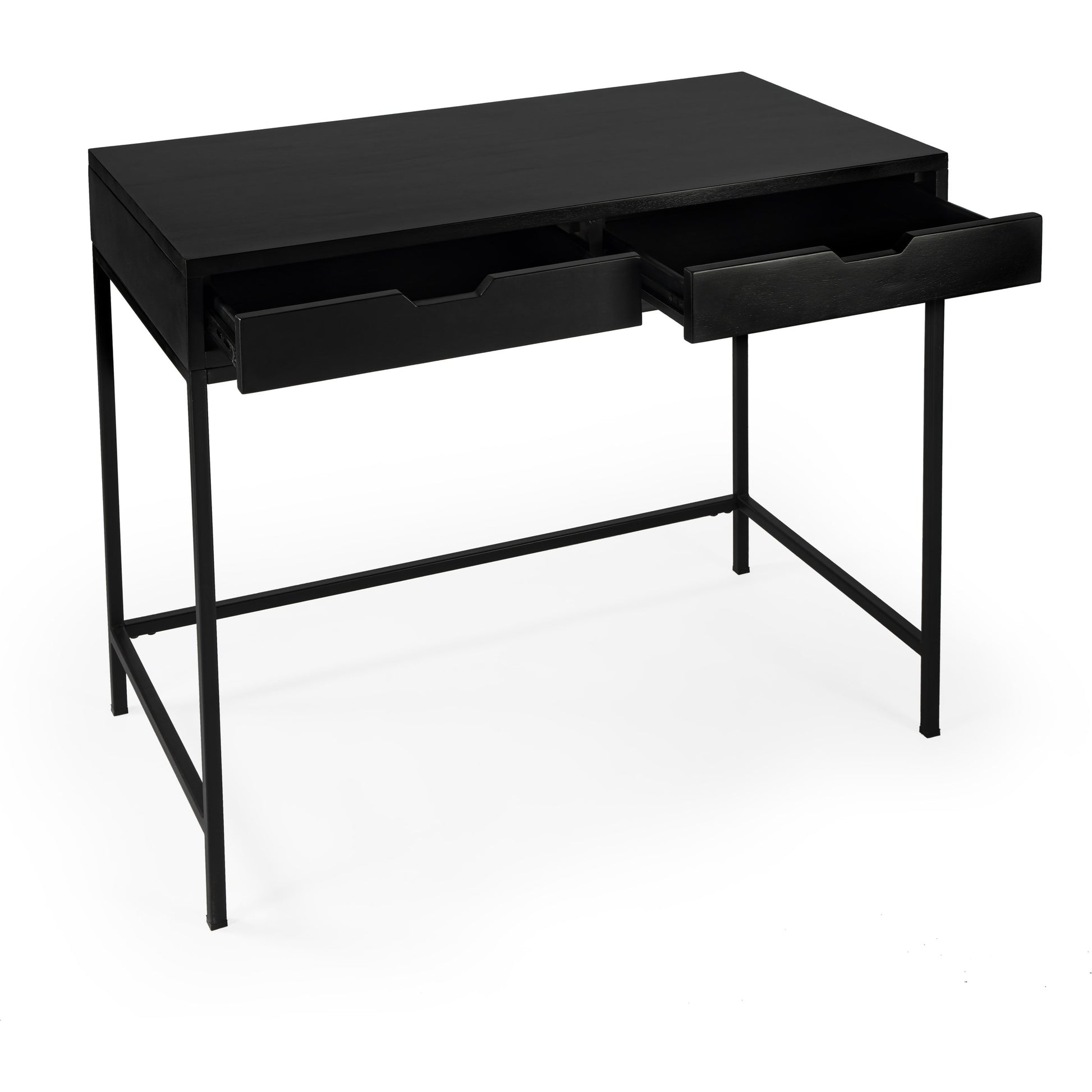 Belka Desk by Butler Specialty Company. Made from rubberwood, mahogany wood, iron in a modern style.