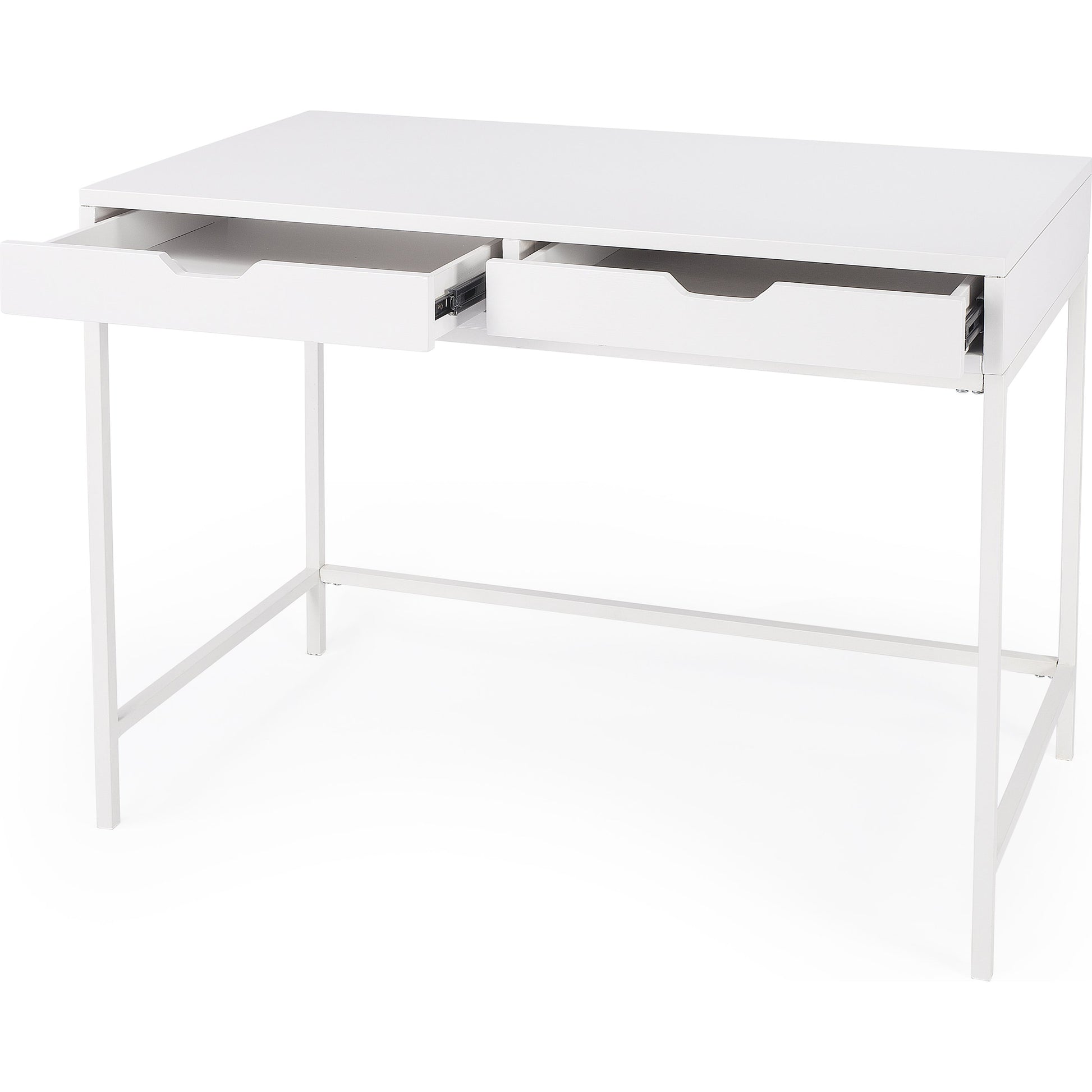 Belka Desk by Butler Specialty Company. Made from rubberwood, mahogany wood, iron in a modern style.