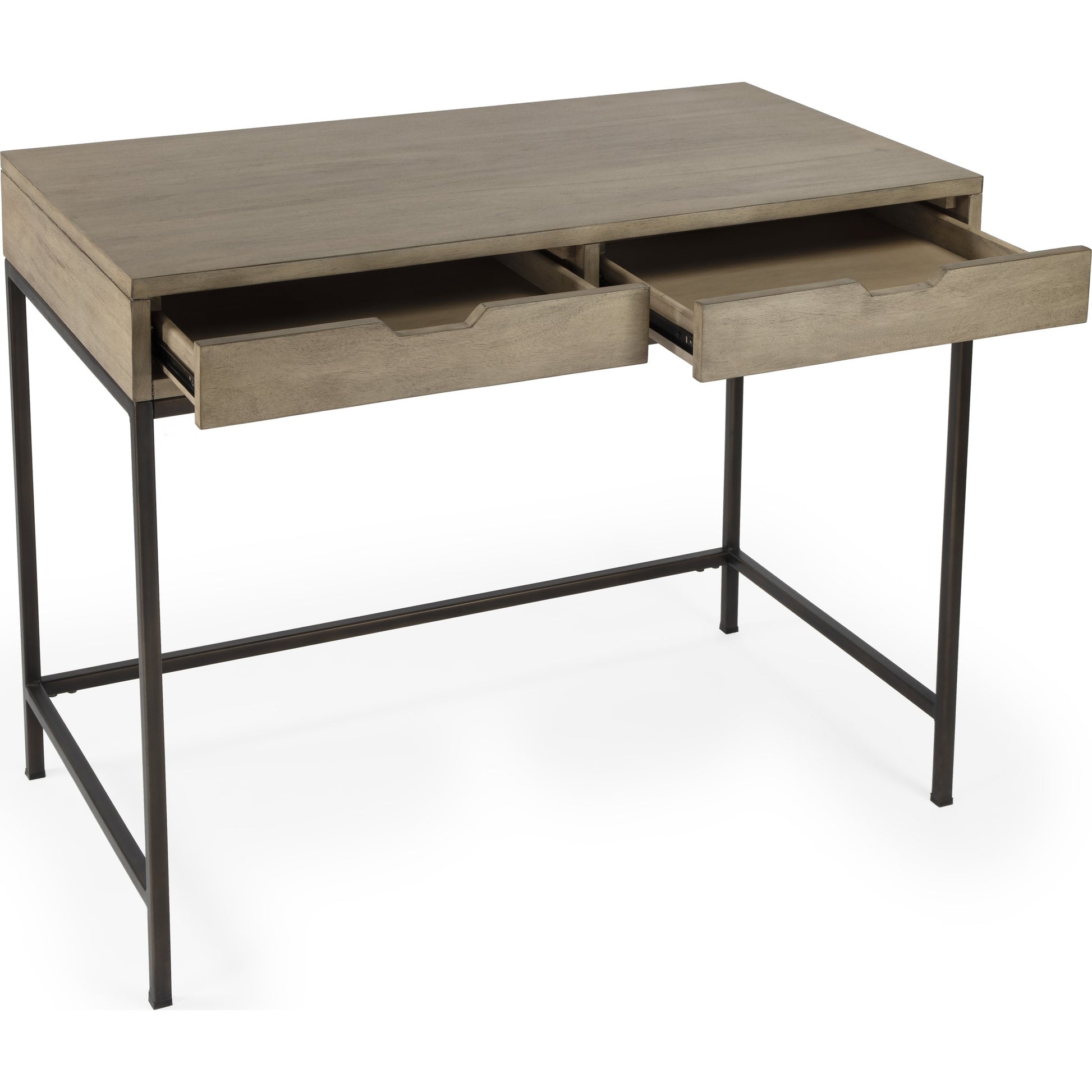 Belka Desk by Butler Specialty Company. Made from rubberwood, mahogany wood, iron in a modern style.