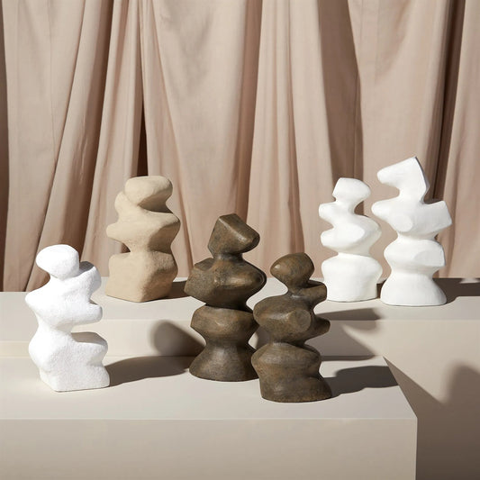Mguyon Sculpture by Global Views in gray. Made from cement in a eclectic & global style.