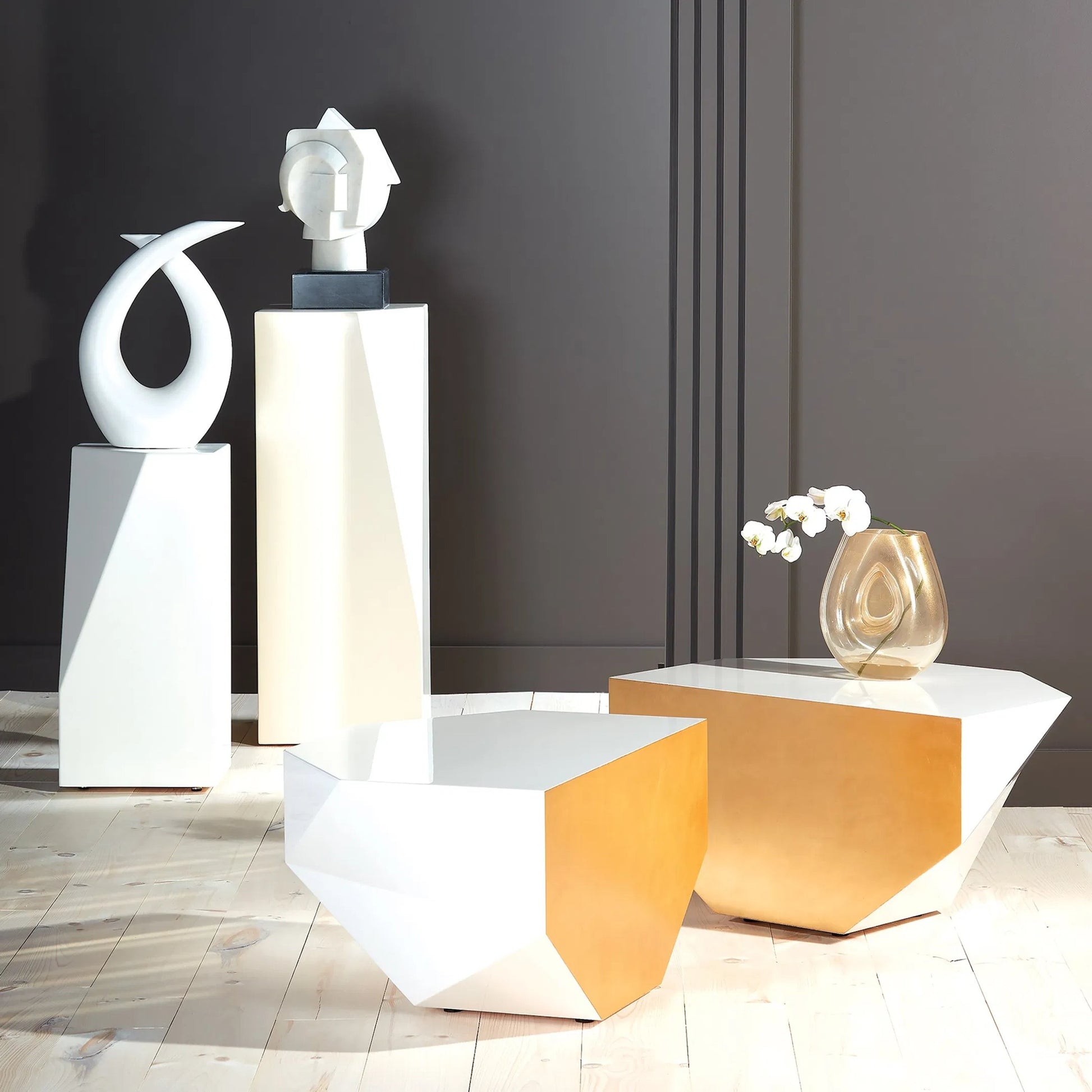 Loop Sculpture by Global Views. Made from ceramic in a modern style.
