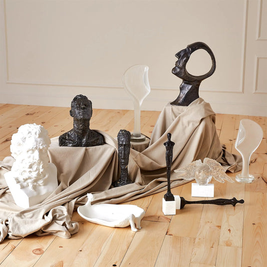 Glass Sculpture by Global Views. Made from glass in a modern style.