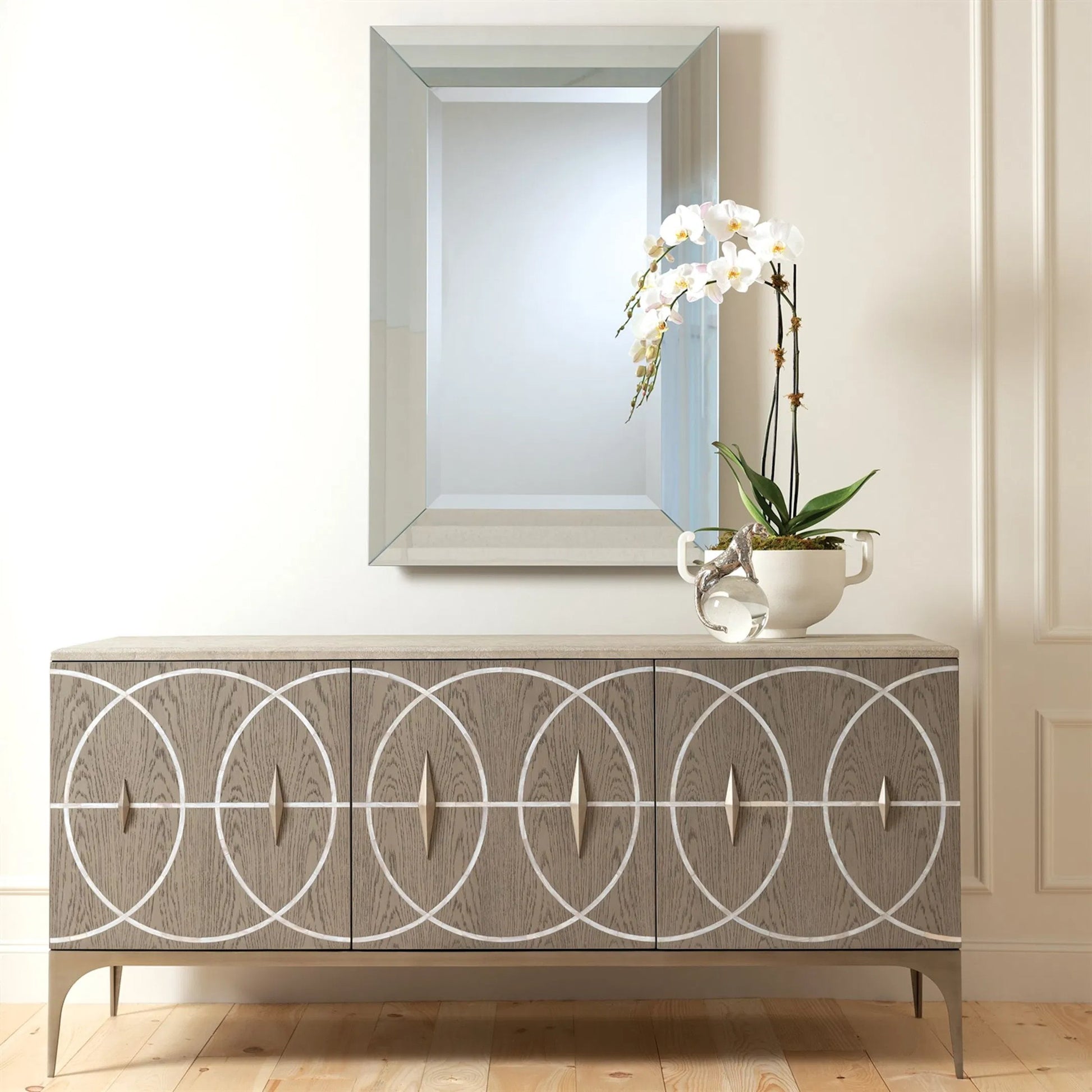 Jaguar on Crystal Ball by Global Views. Made from brass, crystal in a eclectic & global style.