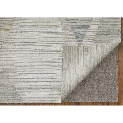 Elias Diamond Rug - ELS69FWF by Feizy in ivory, blue, brown. Made from viscose, wool in a unique style.