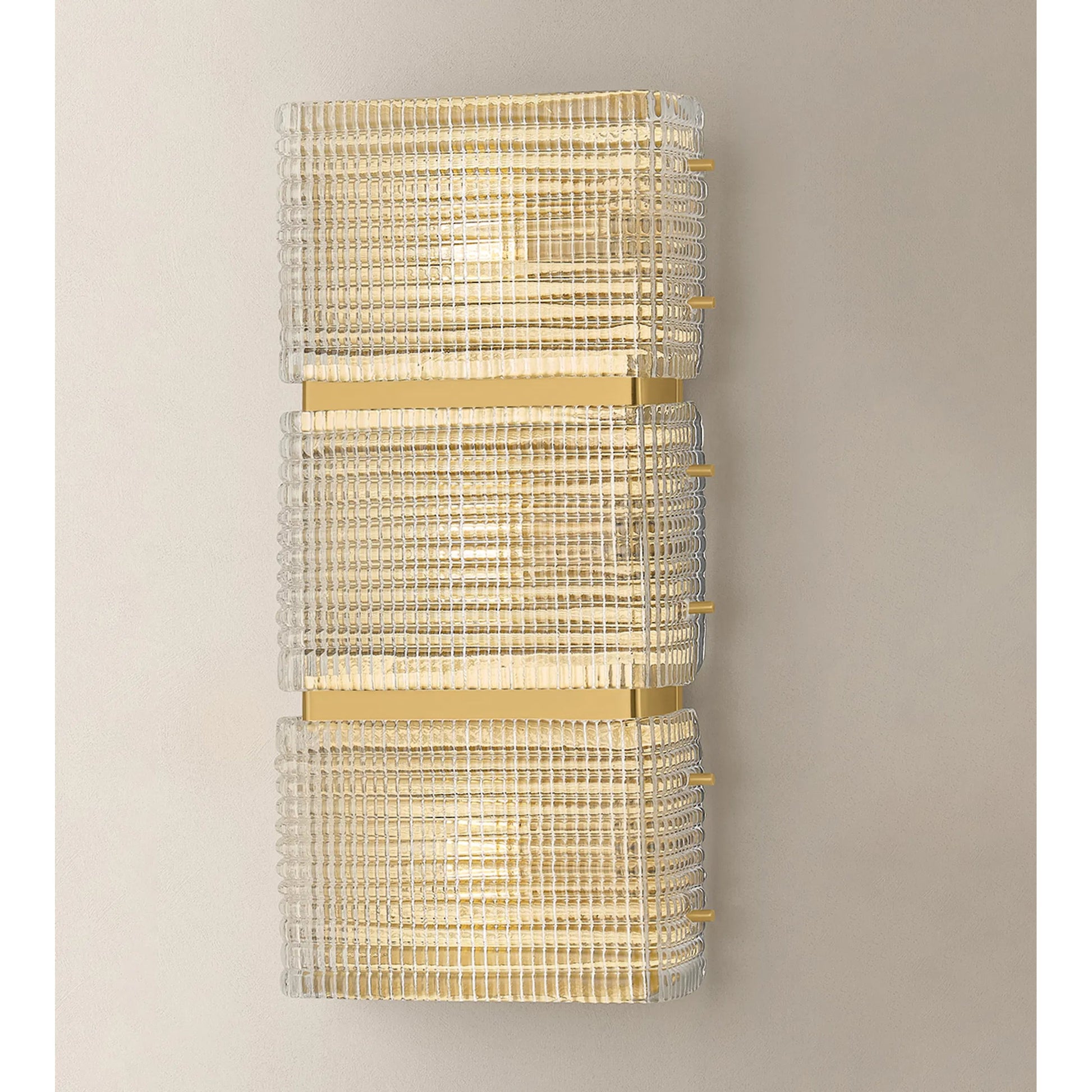 Mav Wall Sconce by Corbett in vintage brass. Made from unique in a traditional style.