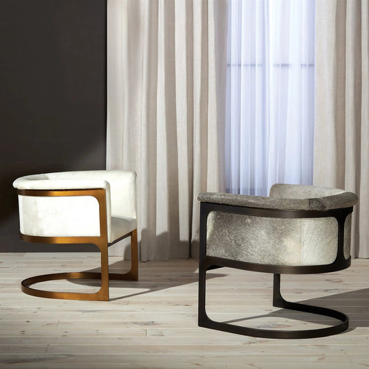 Regan Barrel Chair by Global Views. Made from mango, plyboard, iron in a transitional style.