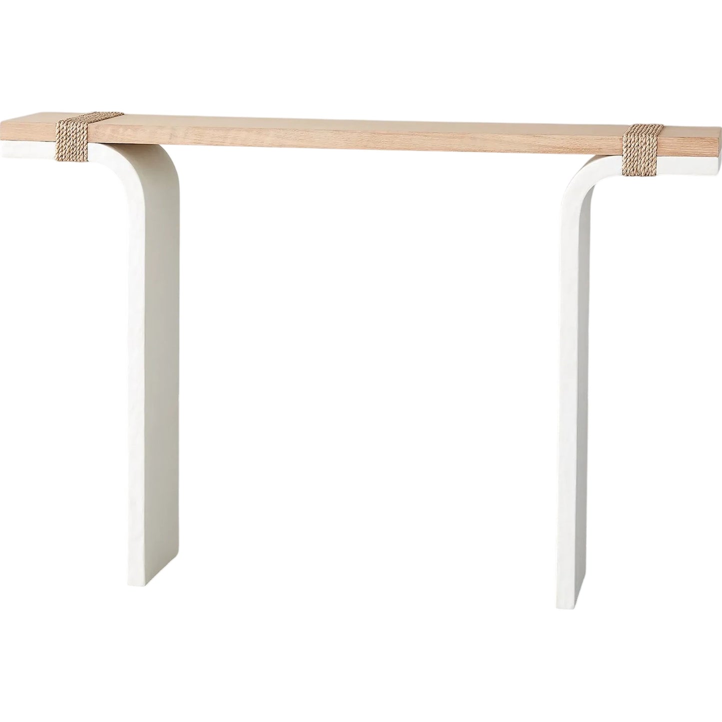 001 SI-2323419 | Primary Silo | Debby Console by Global Views in white and oak. Made from unique in a transitional style.