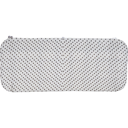 Marcella Rattan Bench by Butler Specialty Company in dark brown and black. Made from natural bamboo, polyethelene synthetic rattan weave in a coastal style.