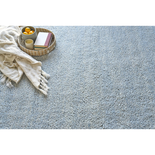 Merino Rug by Exquisite Rugs in blue. Made from merino wool in a unique style.