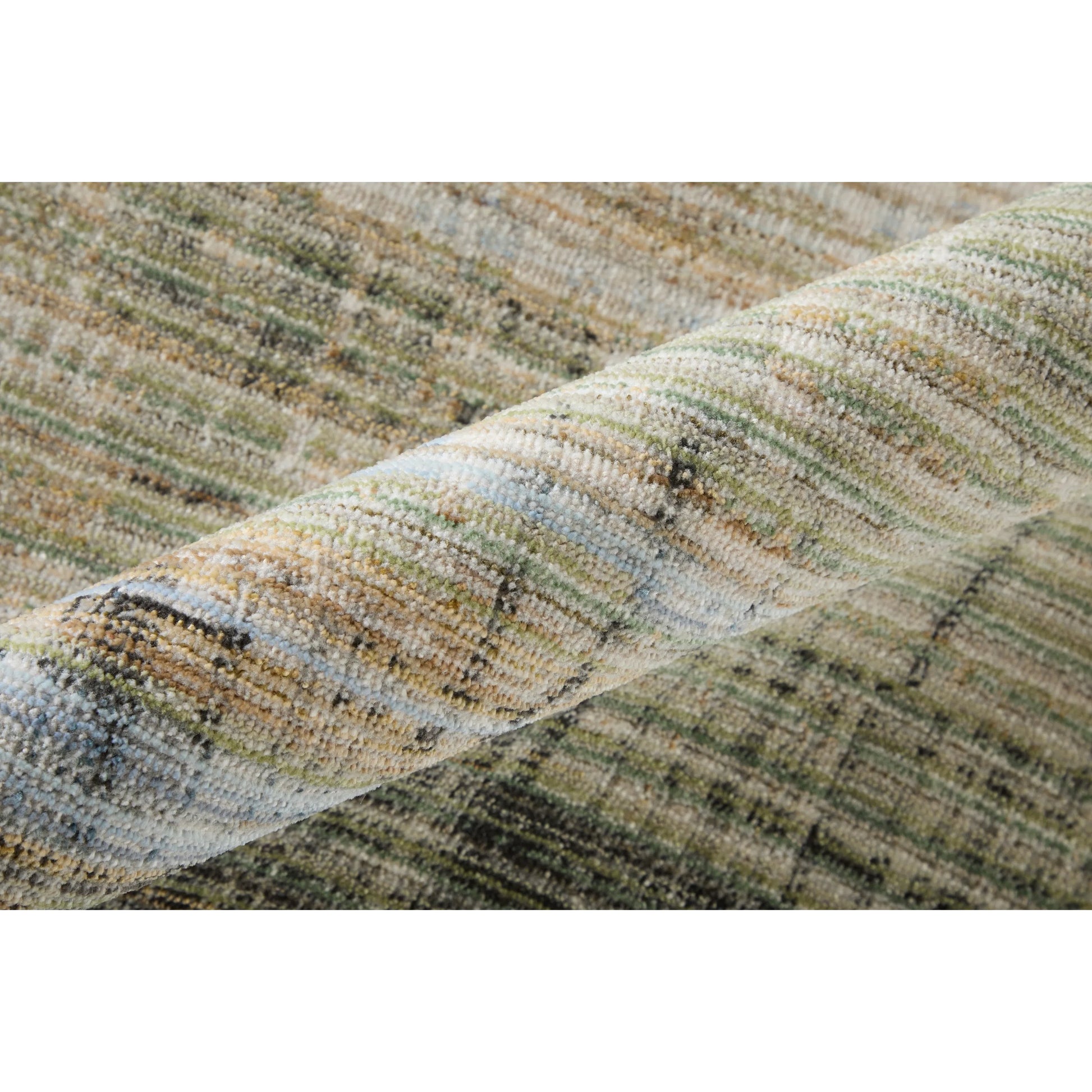 Greenwich Gradient & GRW39U2F Indoor/Outdoor Rug by Feizy in green, black, ivory. Made from polypropylene, polyester in a unique style.