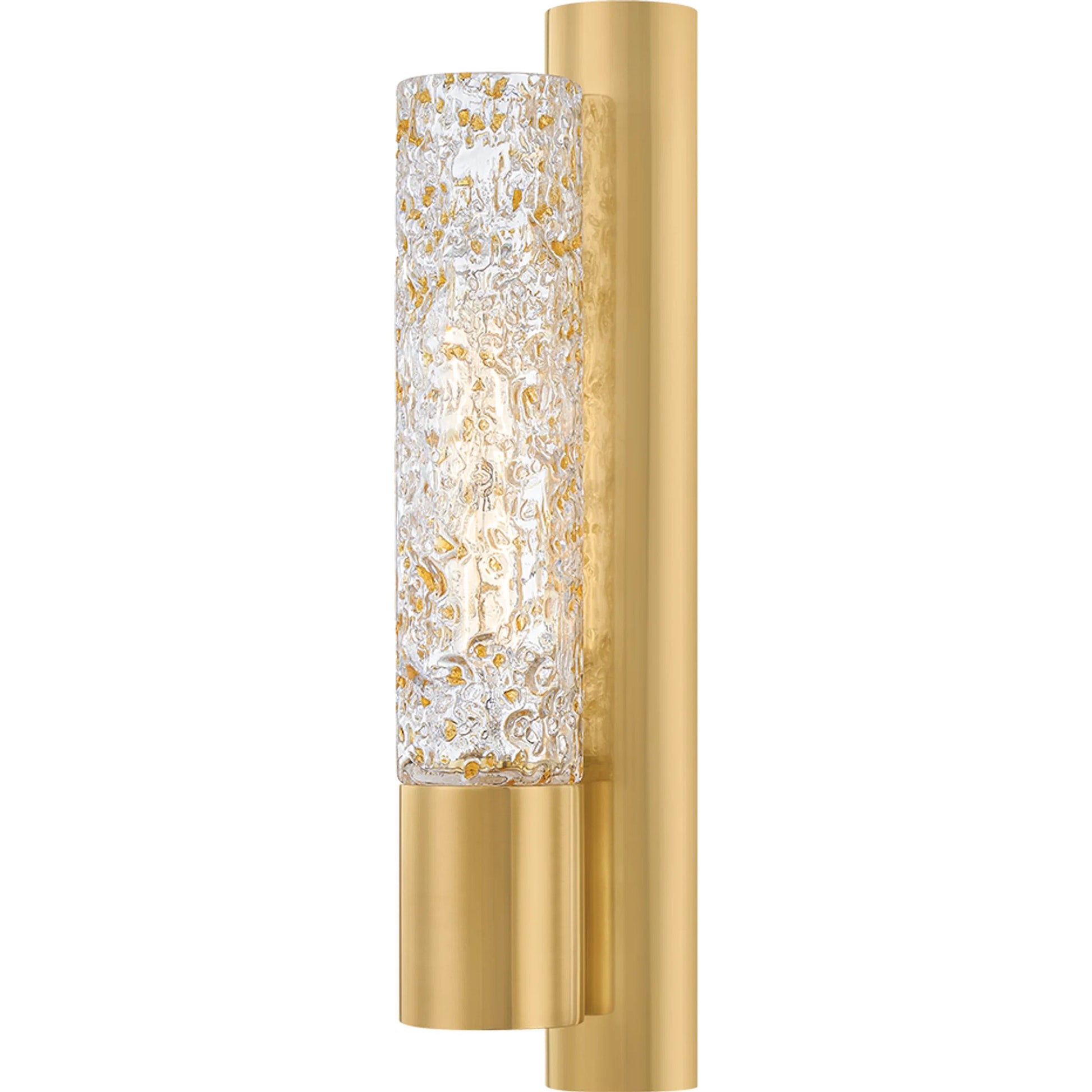 Ivalo Wall Sconce by Corbett in vintage brass. Made from unique in a modern style.