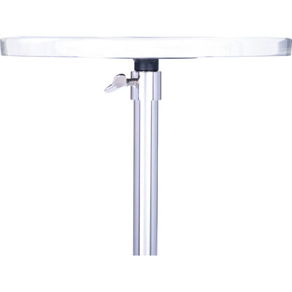 Sash End Table by Butler Specialty Company in silver and nickel. Made from granite, nickel finish, adjustble in a modern style.