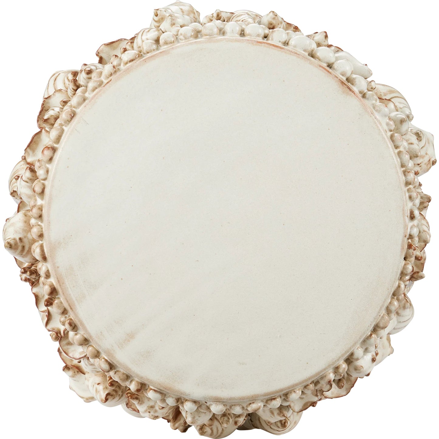 002 SI-2257265 | Additional Silo | Corfu Ivory Accent Table by Currey and Company in milky white. Made from ceramic in a eclectic & global style.