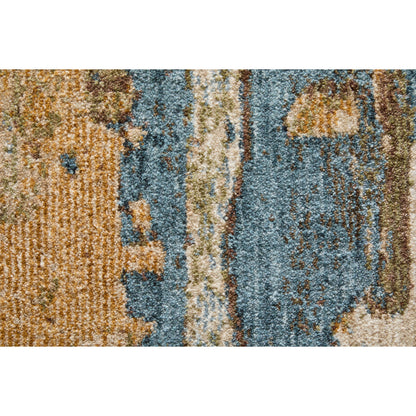 Pearson PRS39SCF Rug by Feizy in blue, ivory, brown. Made from polyester in a unique style.