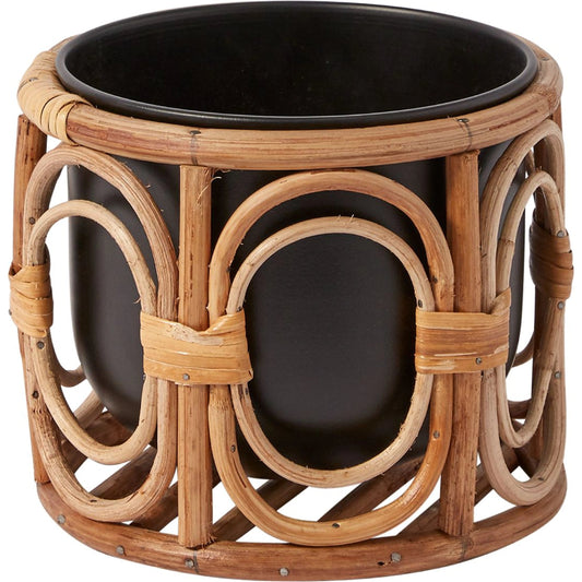 Boca Pot by Accent Decor in black. Made from wood in a cottage & farmhouse style.