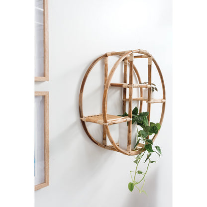 Centre Wall Shelf by Accent Decor in natural. Made from wood in a cottage & farmhouse style.