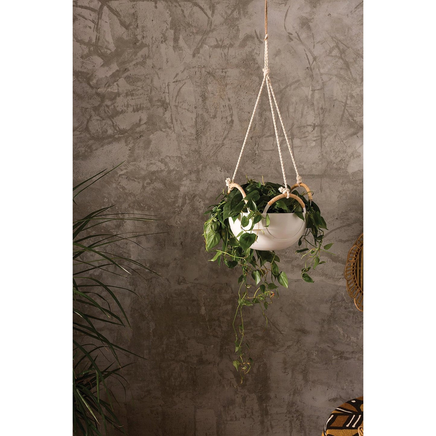 002 SI-2086136 | Lifestyle | Sym Hanging Bowl by Accent Decor. Made from metal in a modern style.