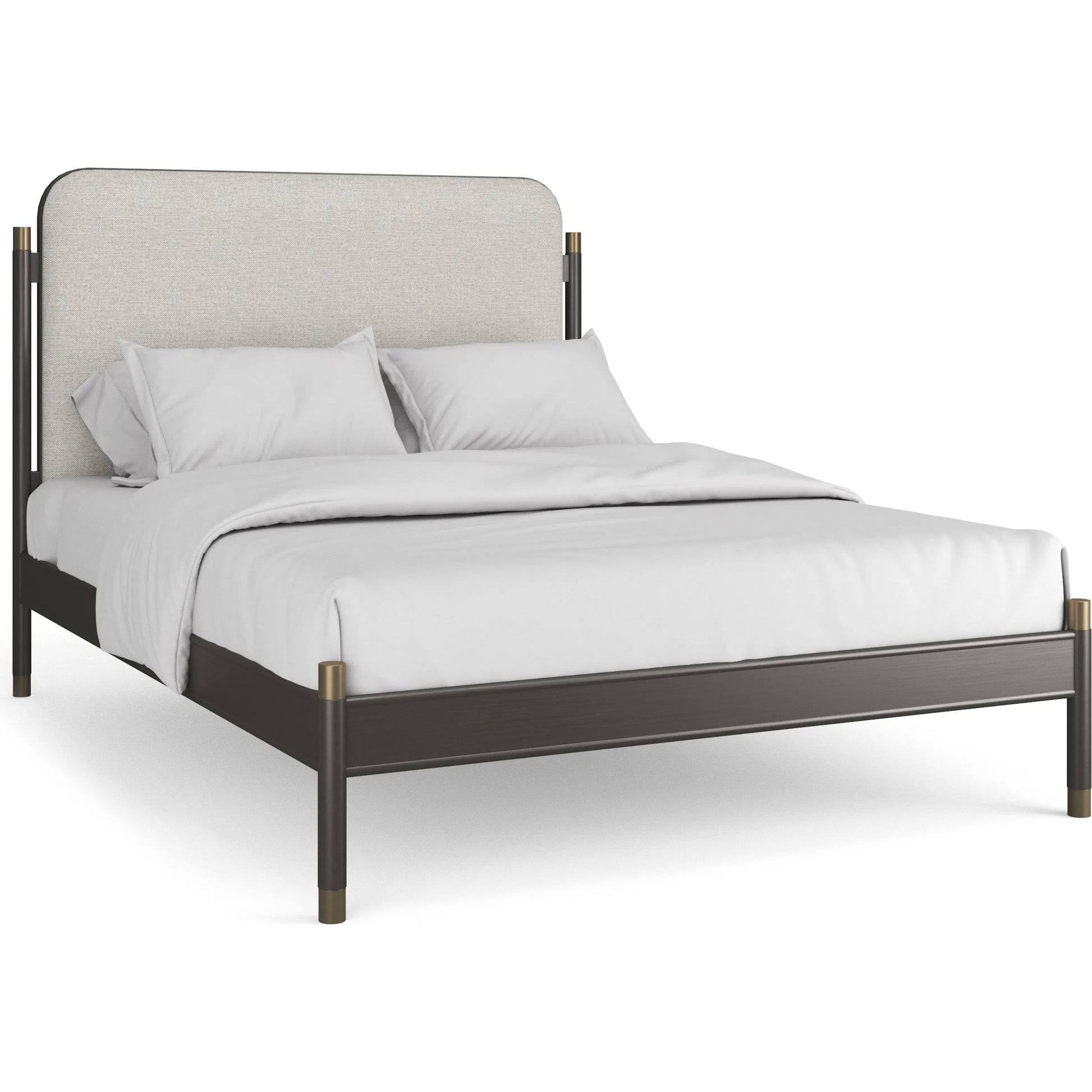 Campaign Bed by Caracole in bronze, champagne gold. Made from unique in a modern style.