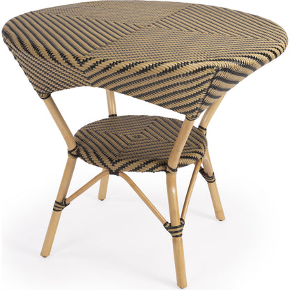 Ciel Dining Table by Butler Specialty Company in beige and beige diamond. Made from natural rattan, plastic pu in a coastal style.