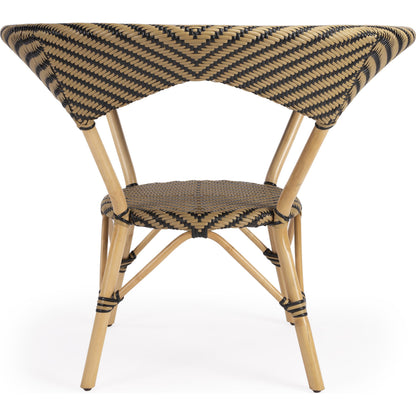 Ciel Dining Table by Butler Specialty Company in beige and beige diamond. Made from natural rattan, plastic pu in a coastal style.