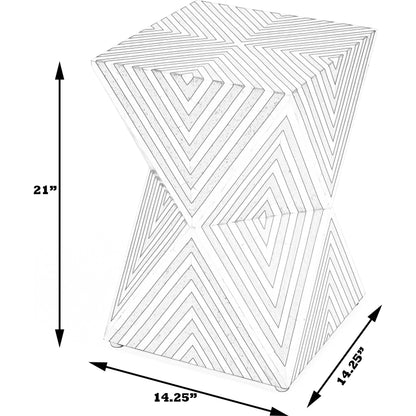 Anais End Table by Butler Specialty Company. Made from bone inlay, mdf, resin, mango wood in a eclectic & global style.