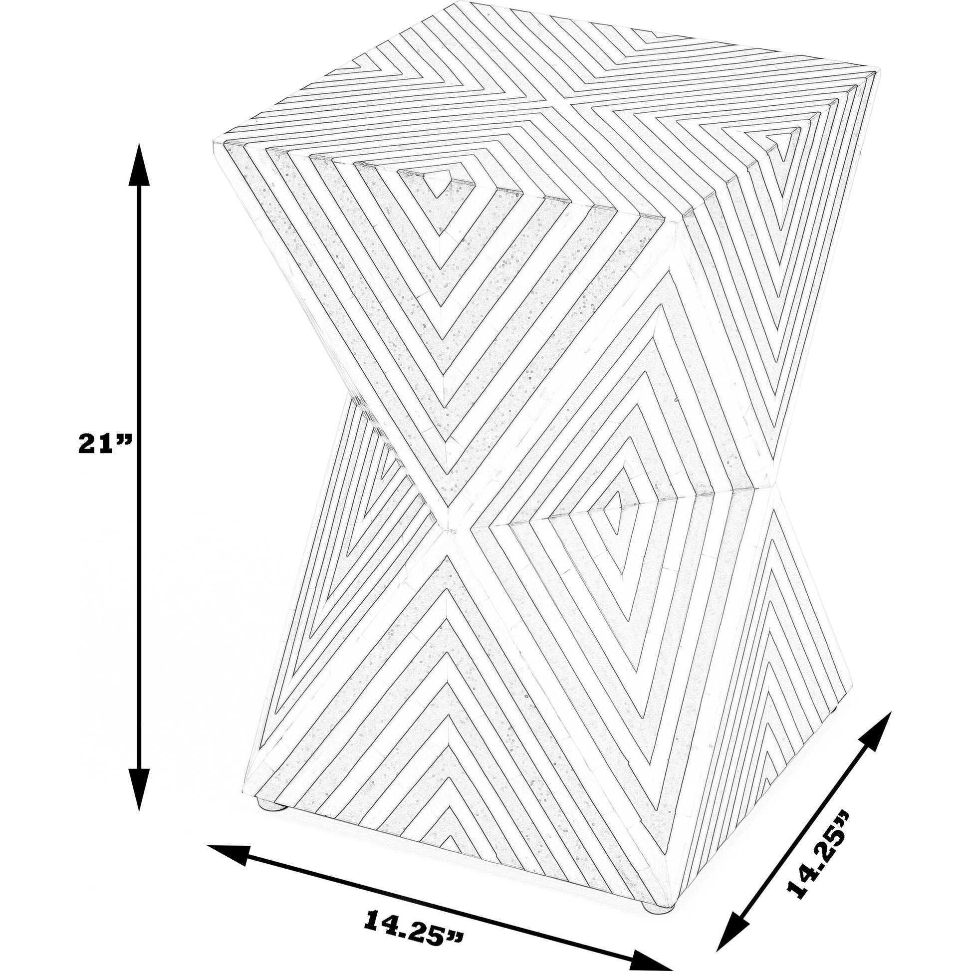 Anais End Table by Butler Specialty Company. Made from bone inlay, mdf, resin, mango wood in a eclectic & global style.
