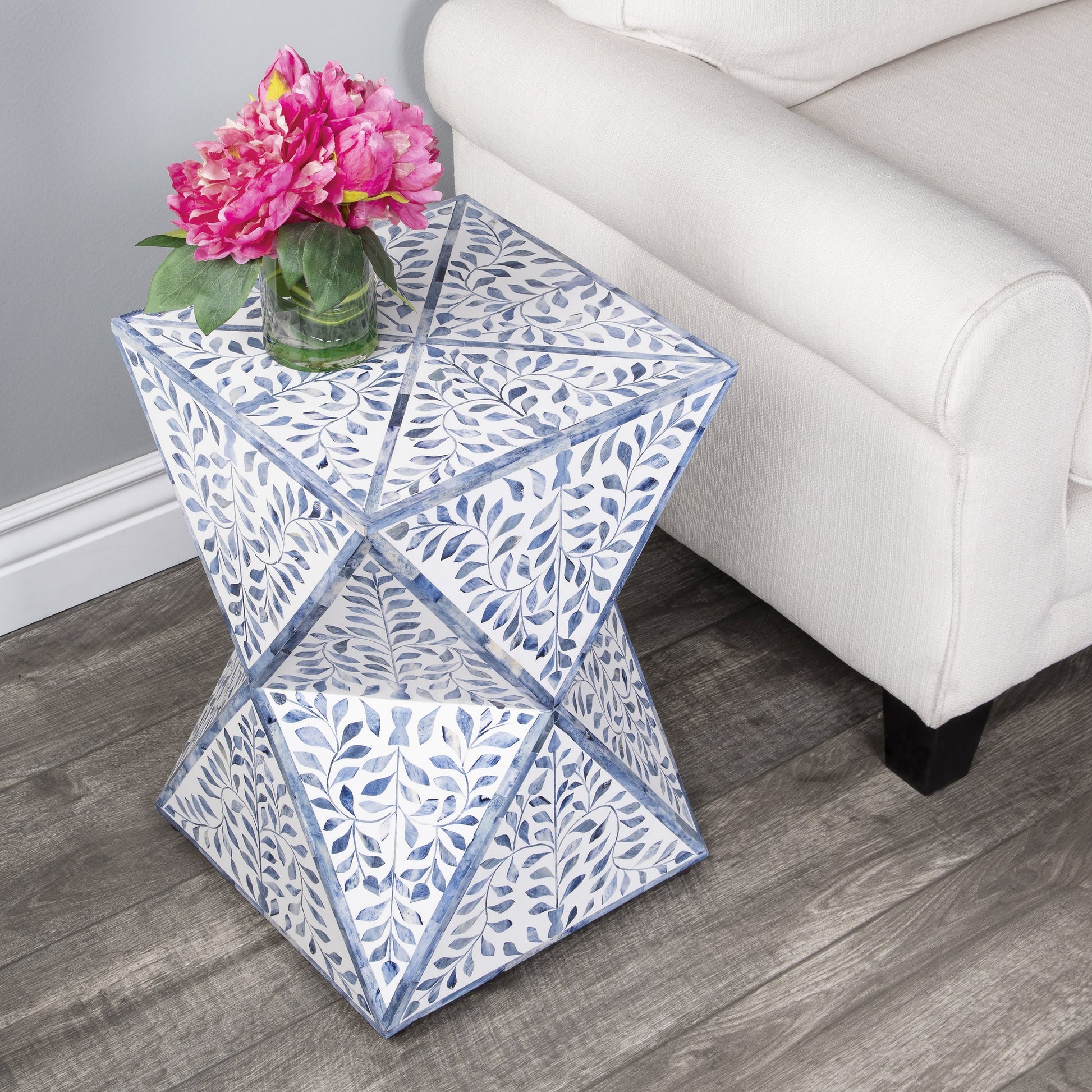 Anais End Table by Butler Specialty Company. Made from bone inlay, mdf, resin, mango wood in a eclectic & global style.