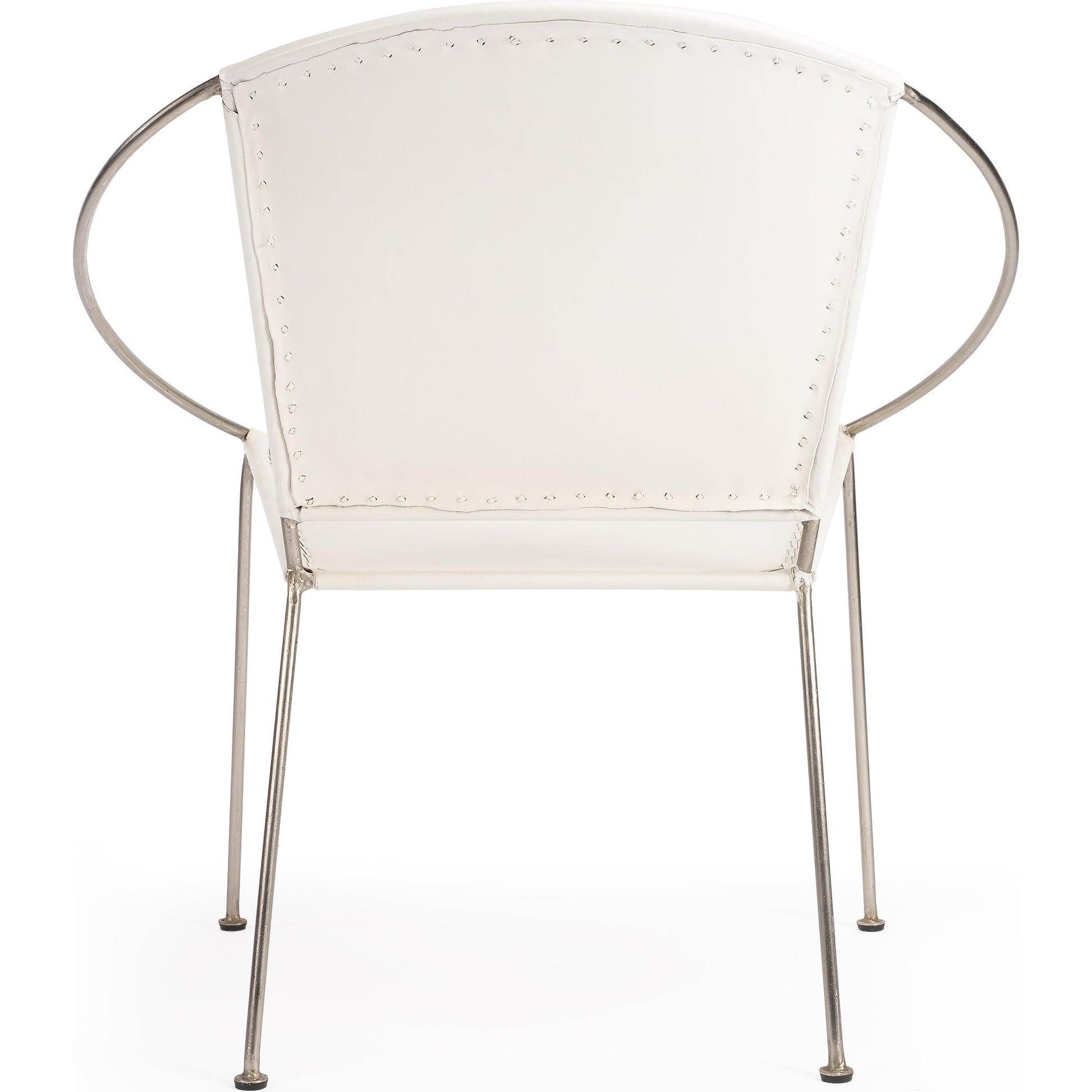 Milo Accent Chair by Butler Specialty Company in brown and brown leather. Made from leather goat, iron frame, urethane foam in a modern style.