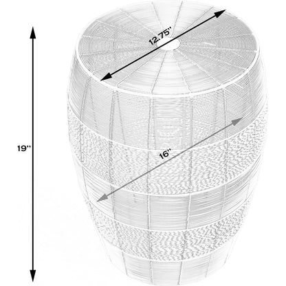 Bellarose End Table by Butler Specialty Company in metalworks. Made from iron in a coastal style.