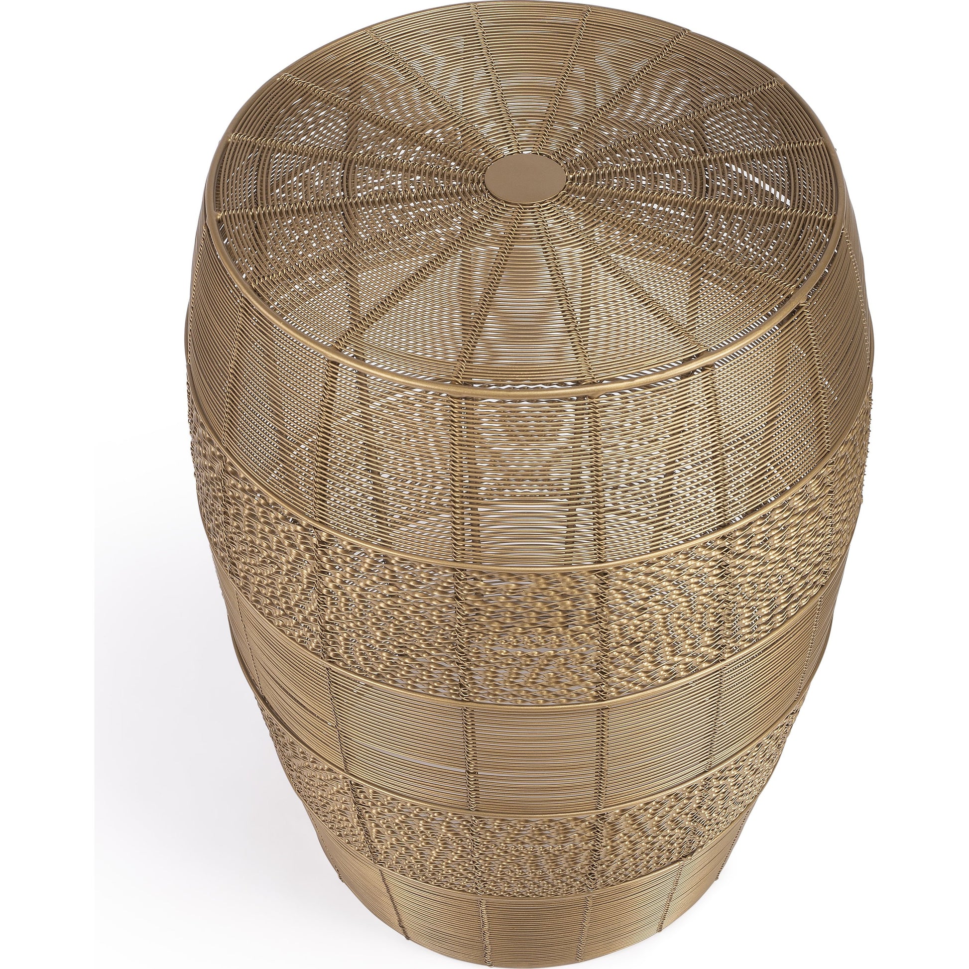 Bellarose End Table by Butler Specialty Company in metalworks. Made from iron in a coastal style.
