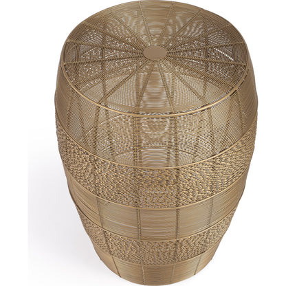 Bellarose End Table by Butler Specialty Company in metalworks. Made from iron in a coastal style.
