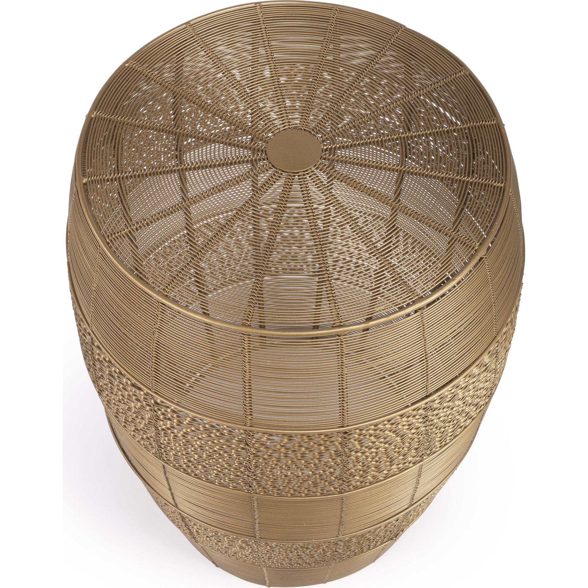 Bellarose End Table by Butler Specialty Company in metalworks. Made from iron in a coastal style.