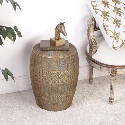 Bellarose End Table by Butler Specialty Company in metalworks. Made from iron in a coastal style.