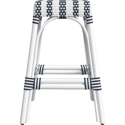 Robias Counter Stool by Butler Specialty Company. Made from rattan, polyurethane synthetic rattan in a coastal style.