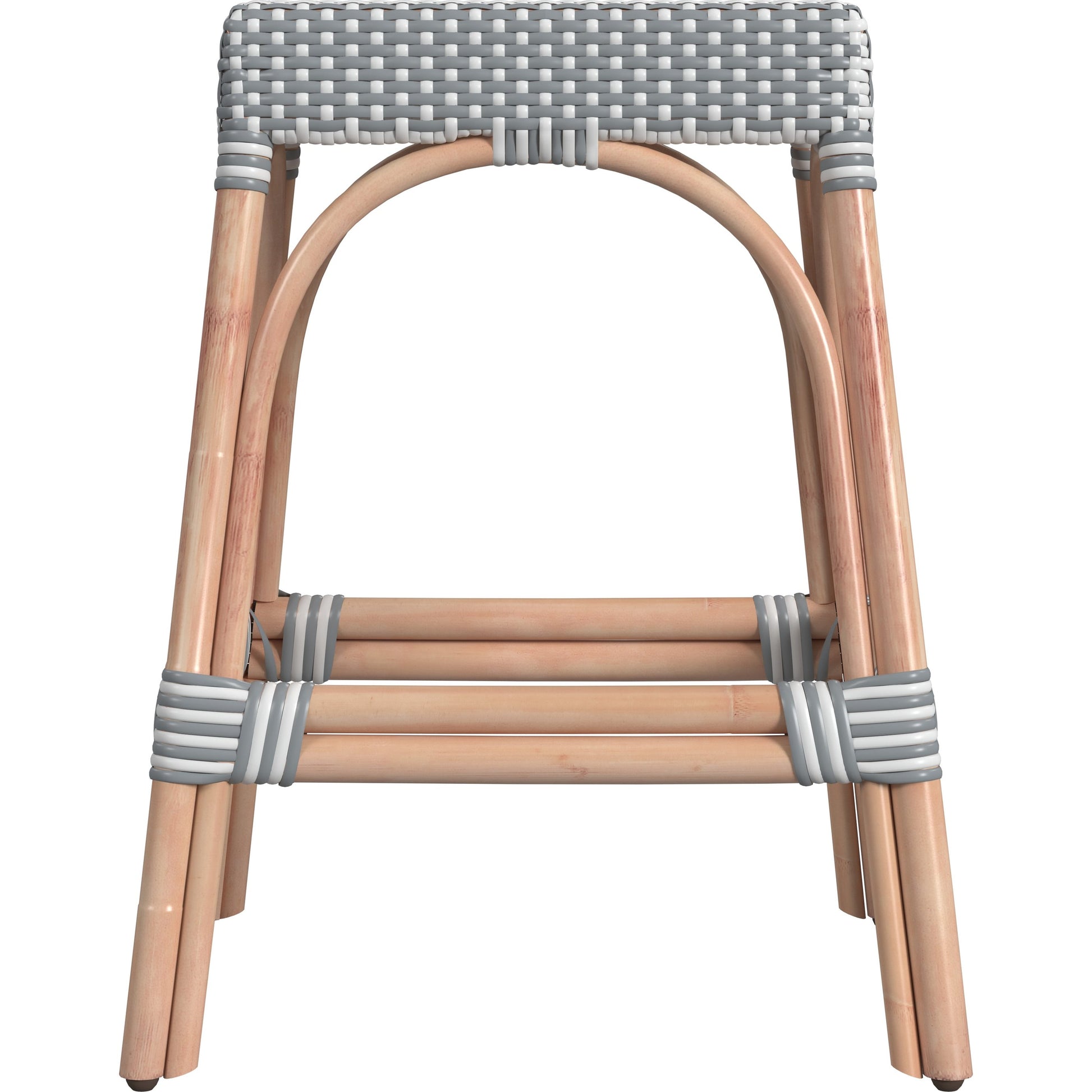 Robias Counter Stool by Butler Specialty Company. Made from rattan, polyurethane synthetic rattan in a coastal style.