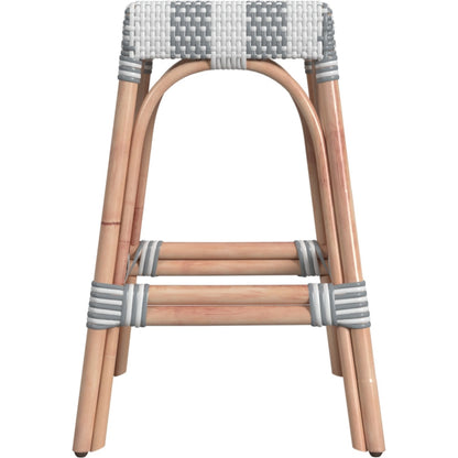 Robias Counter Stool by Butler Specialty Company. Made from rattan, polyurethane synthetic rattan in a coastal style.