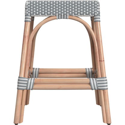 Robias Counter Stool by Butler Specialty Company. Made from rattan, polyurethane synthetic rattan in a coastal style.
