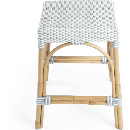 Robias Counter Stool by Butler Specialty Company. Made from rattan, polyurethane synthetic rattan in a coastal style.